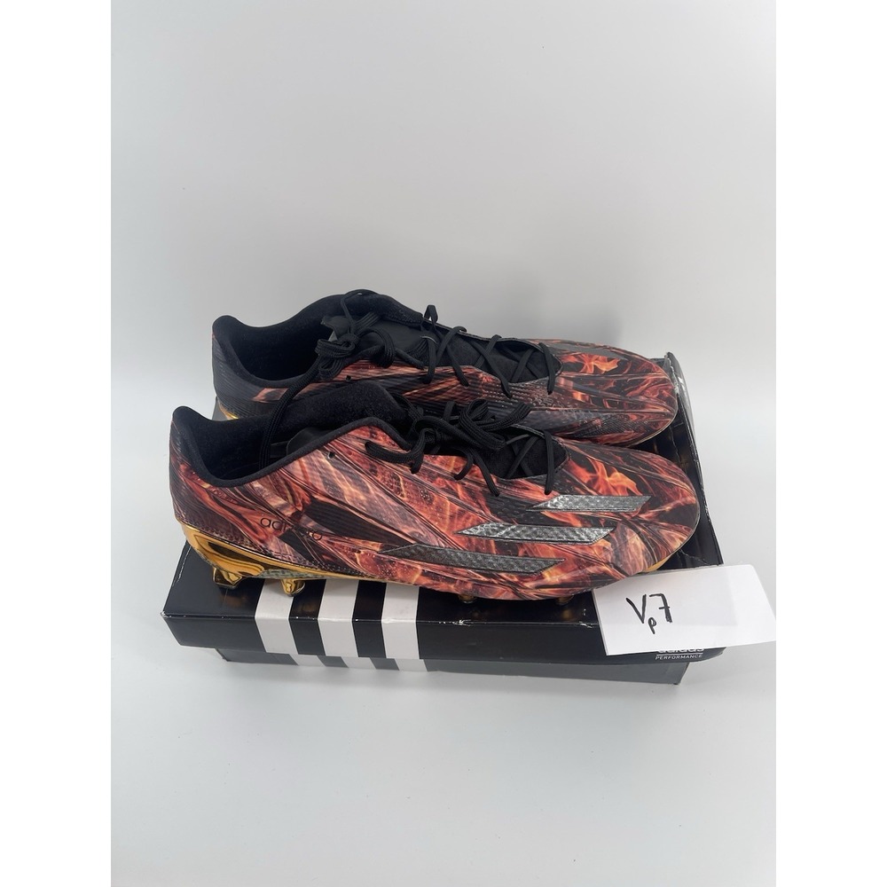 Adidas Adizero 5 Star 5.0 X Kevlar Men's Size 13.5 Football Cleats Black Orange